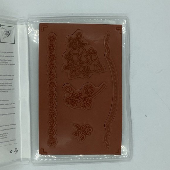 Stampin' Up "Bordering On Romance" Retired Clear Mount Stamp Set 125482 Unused - Picture 3 of 3